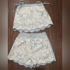 Entro Light Blue and Cream Apparel